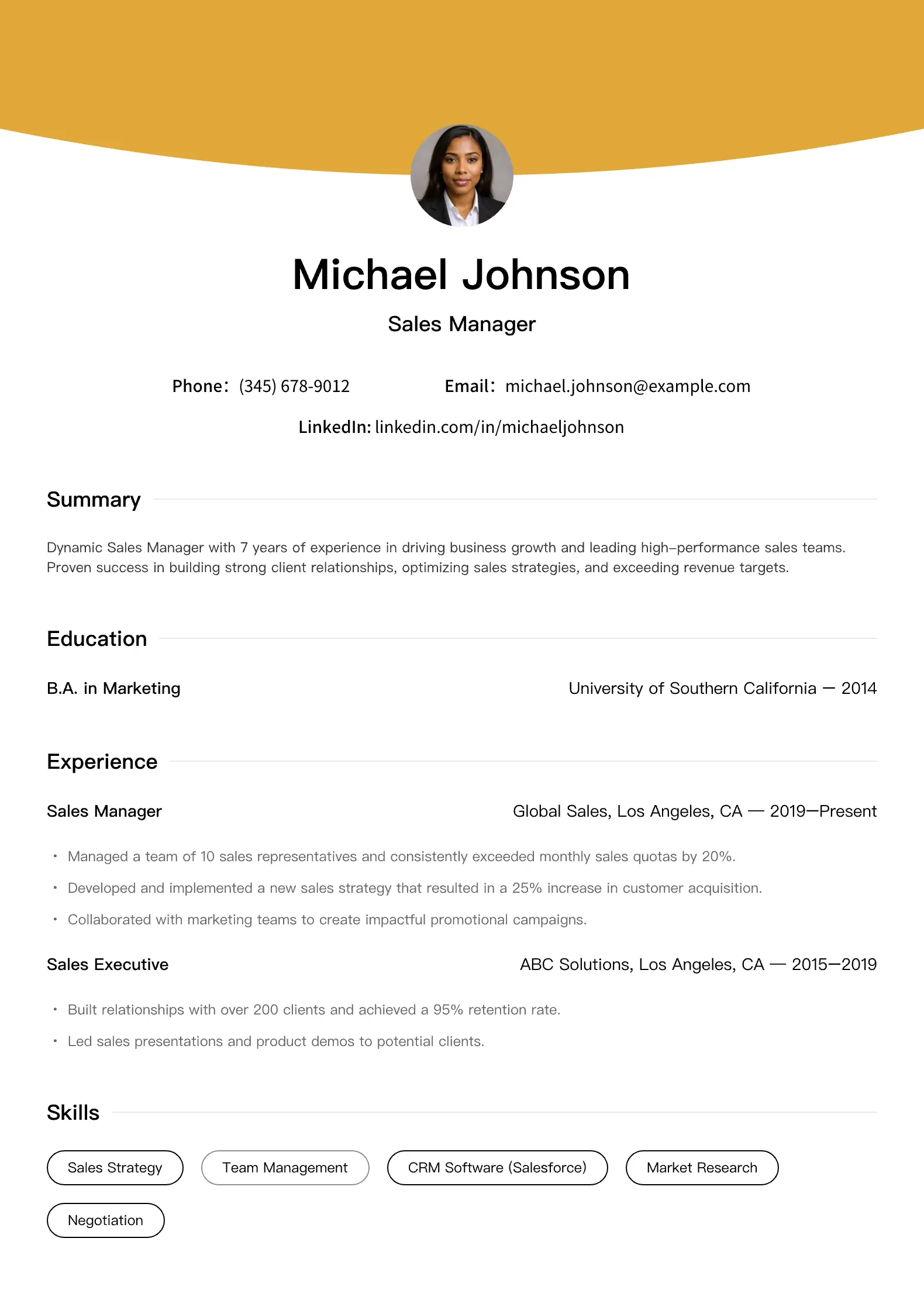 Resume Template